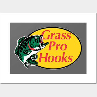 How do you catch a Square Grouper? Grass Pro Hooks! Posters and Art